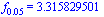 f[0.5e-1] = 3.315829501
